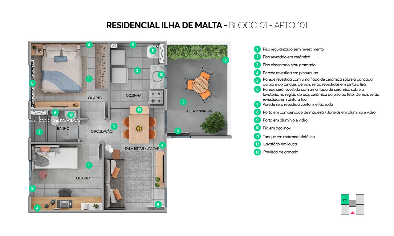 Apartamento à venda com 2 quartos - Foto 8