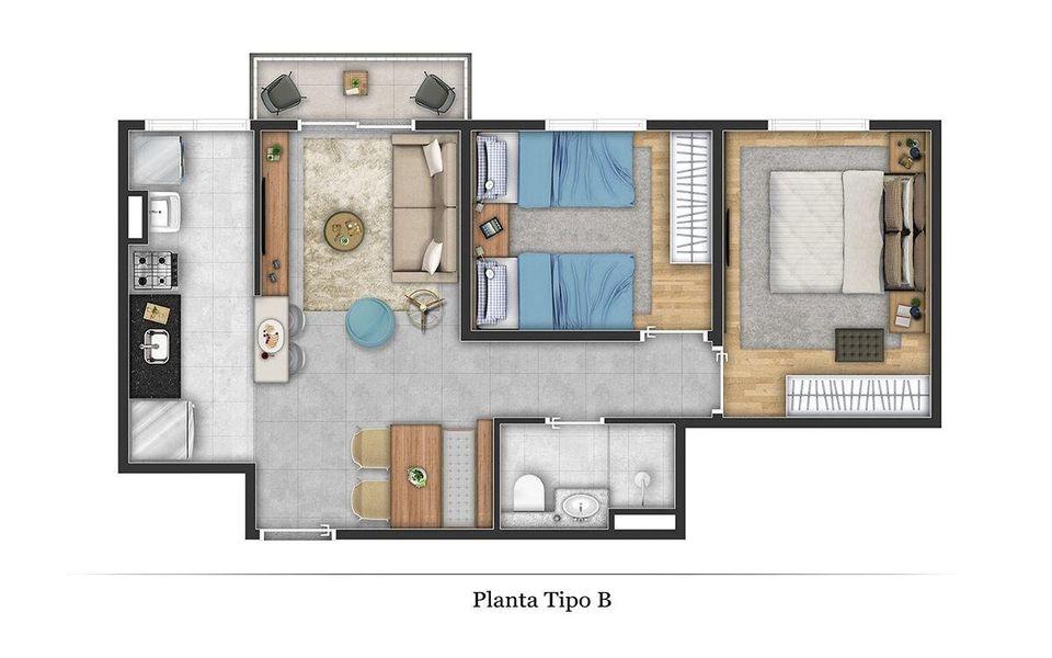 Apartamento à venda com 2 quartos - Foto 8